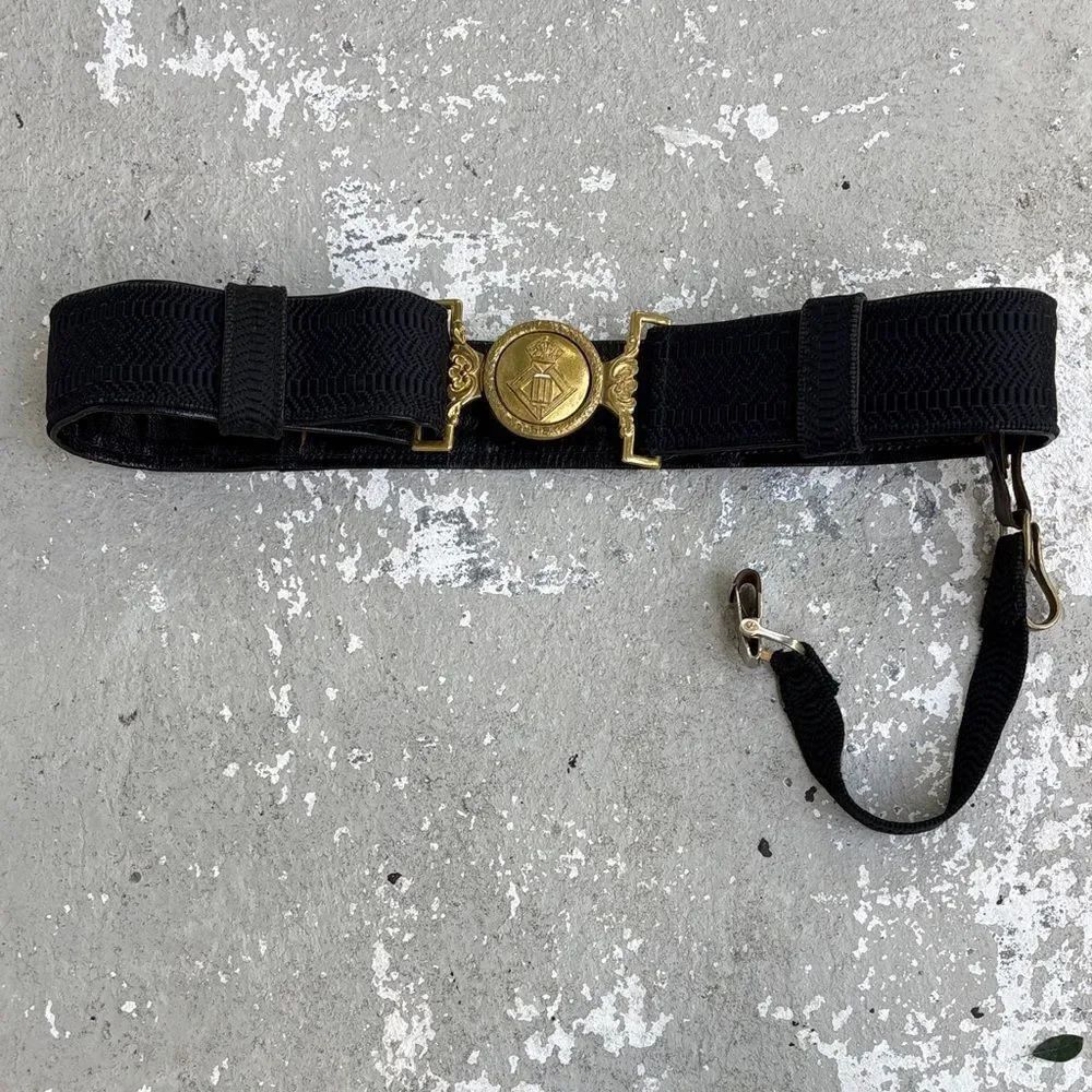 Vintage Belgium ceremonial navy overcoat belt
